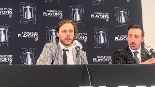 Pastrnak Credits Montgomery After OT Winner