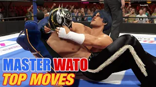 MASTER WATO TOP MOVES | WWE 2K23