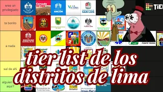 TIERLIST de los distritos de LIMA #fypシ #lima #peru #parati