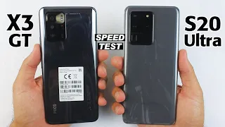 Poco X3 GT vs Samsung Galaxy S20 Ultra Speed Test & Rendering Test🔥