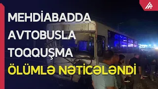 Abşeronda avtobusla minik maşını toqquşub, sürücü ölüb – APA TV