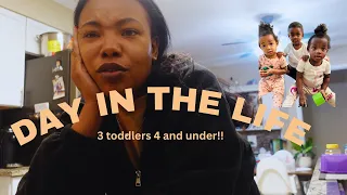 Day in the life of a work from home mom | 3 toddlers under 4