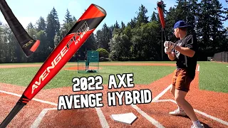 Hitting with the 2022 AXE AVENGE HYBRID BBCOR | Baseball Bat Reviews