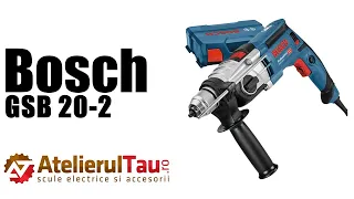 Bosch GSB 20-2 - Masina de gaurit cu percutie, 850 W, mandrina 13 mm - Prezentare&Test in sarcina