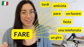 15 essential Italian phrases with verb "fare" to use in daily conversation (sub)