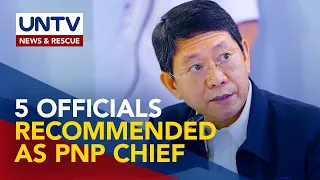 Next PNP chief shortlist, naisumite na kay Pangulong Duterte