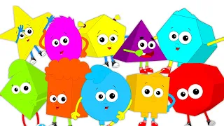 Ten Little Shapes, Preschool Learning and Song for Kids