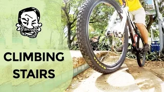 4 ways to climb stairs on a MTB