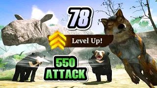 Level Up to 78 Without VIP & 550 Attack | 23K 💎 ☾ The Wolf Online Simulator 2021