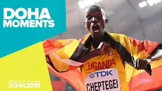 Joshua Cheptegei Wins 10,000m Gold | World Athletics Championships 2019 | Doha Moments