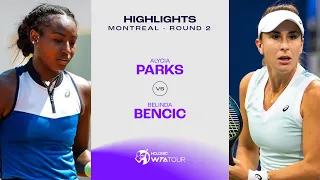 Alycia Parks vs. Belinda Bencic | 2023 Montreal Round 2 | WTA Match Highlights - Match Highlights