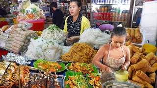 Steamed Rice Cake, Seafood, Snacks, Steamed Cassava, & More  - Cambodian Street Food In Phnom Penh