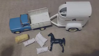 Tonka truck with trailer, horse and more accessories!!