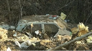 В Наурызбайском районе Алматы сошёл оползень (02.12.15)