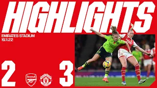 HIGHLIGHTS | Arsenal vs Manchester United (2-3) | Women's Super League