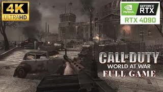 Call of Duty: World at War | Full Game | RTX 4090 | 4K