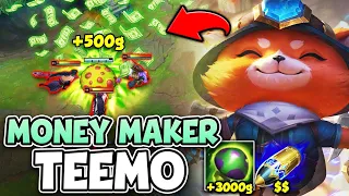 TEEMO, BUT EVERY SHROOM PRINTS ME +500 GOLD (GET FULL BUILD FAST)