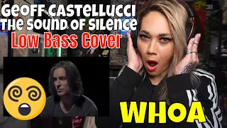 THE SOUND OF SILENCE | Bass Singer Cover | Geoff Castellucci | First Reaction | Just Jen Reacts