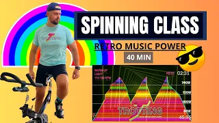 La MEJOR ✅ Clase de SPINNING 🥳 DISCO RETRO 😎 59 min xa volver a los 80's y 90's sin PARANGON 🎉 #026