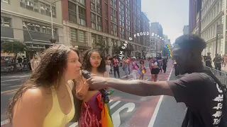 Pepper Sprayed While Preaching Jesus At LGBT Pride Parade "LEAVE THIS IS OUR DAY!" (NYC, Pride)