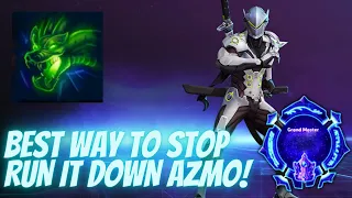 Genji Dragonblade - Best Way to Stop Azmo Stacking! - Grandmaster Storm League