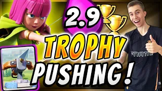 MY FAVORITE LADDER DECK! Trophy Pushing w/ 2.9 Xbow Cycle Deck — Clash Royale