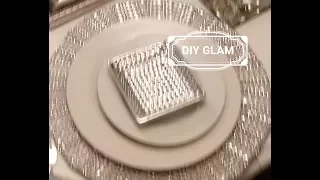 DIY : Blinged Out GLAM CHARGER  | BONUS TABLESCAPE
