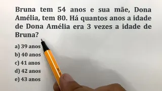 PROBLEMA DE MATEMÁTICA COM IDADES | MÉTODO FÁCIL | Prof Robson Liers | Mathematicamente