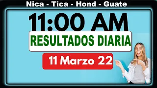 11 AM Sorteo Loto Diaria Nicaragua │ 11 Marzo 22