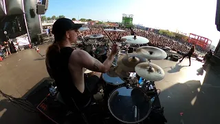 Bleed From Within - I Am Damnation Drum Cam - Live in Athens