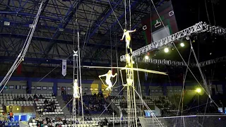 Amazing Acrobatics Show Tightrope Walker