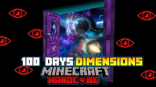 100 Days of Hardcore Minecraft but There's Dimension Doors...