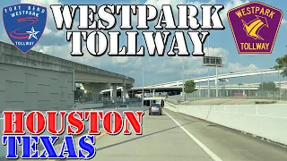 Westpark Tollway East - Houston - Texas - 4K Highway Drive