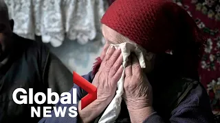 Russia-Ukraine standoff: Elderly Ukrainian couple left behind in bombed out eastern village