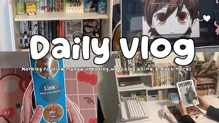 🚀daily vlog: watching anime,manga haul,anime figure haul + manga organizing!