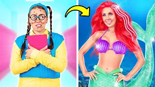HOW TO BECOME A PRINCESS | Rich VS Poor Girl Makeover | From Nerd To Popular Mermaid by TeenVee