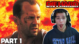 Die Hard: With a Vengeance (1995) Movie REACTION!!! - Part 1 - (FIRST TIME WATCHING)