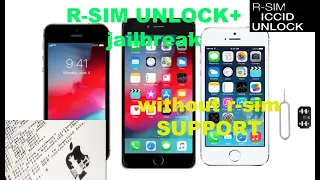 jailbreak+r-sim unlock iphone5/5s/6/6plus without rsim SUPPORT