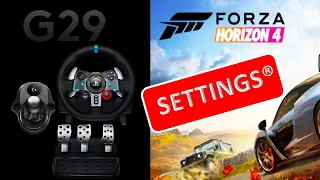 setting steering wheel forza horizon 4 logitech g29 / g920 | fh4