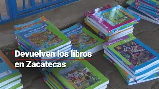 Como si fuera un PRODUCTO DEFECTUOSO, devuelven los libros de texto en Zacatecas