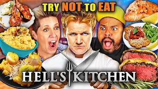 Try Not To Eat - Hell's Kitchen (Veal Scallopini, Pumpkin Risotto, Lamb Chops)