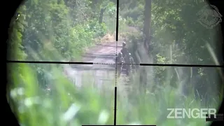 Ukrainian Special Forces Sniper Takes Out Group Of Russian Soldiers