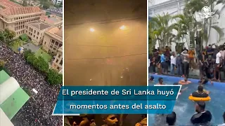 Sri Lanka: los videos que muestran qué hicieron los manifestantes tras tomar la casa presidencial