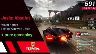 Asphalt 9 CN | Jesko Absolut | Visual / stats comparison with Jesko + pure gameplay