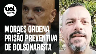 PF pede, e Moraes ordena prisão preventiva de bolsonarista que atacou Lula e STF