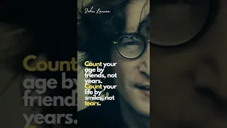 COUNT YOUR AGE BY FRIEND, NOT YEARS #shorts #quotes