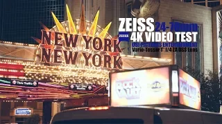 Sony Zeiss Vario Tessar T* FE 24-70mm f/4.0 ZA OSS Lens 4K Video Test (Shot it in Las Vegas)