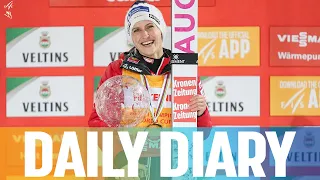 Daily Diary | Queen Eva Pinkelnig crowned Overall World Cup champion in Lahti | FIS Ski Jumping