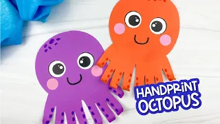 Handprint Octopus Craft For Kids