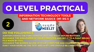 O level practical questions solution | m1-r5 o level| Question no 2